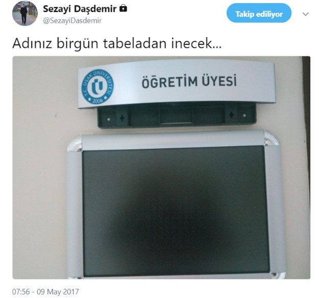 sezai dasdemir adiniz tabeladan inecek